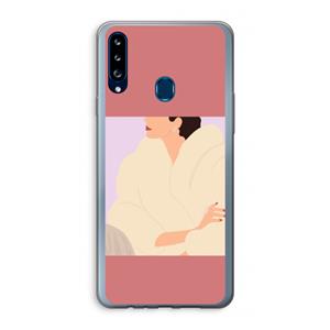 CaseCompany Cosy: Samsung Galaxy A20s Transparant Hoesje