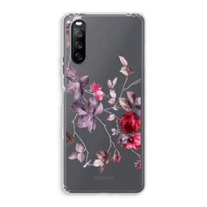 CaseCompany Mooie bloemen: Sony Xperia 10 III Transparant Hoesje