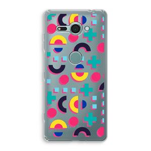 CaseCompany 8-bit N°2: Sony Xperia XZ2 Compact Transparant Hoesje