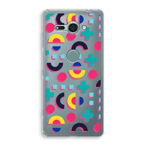 CaseCompany 8-bit N°2: Sony Xperia XZ2 Compact Transparant Hoesje