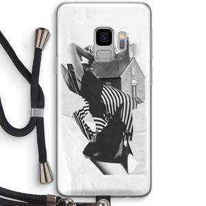 CaseCompany House: Samsung Galaxy S9 Transparant Hoesje met koord