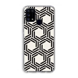 CaseCompany Geometrisch patroon: Samsung Galaxy M31 Transparant Hoesje