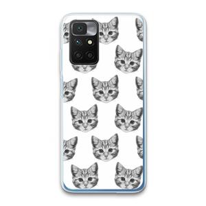 CaseCompany Kitten: Xiaomi Redmi 10 Transparant Hoesje