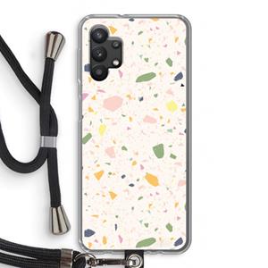 CaseCompany Terrazzo N°21: Samsung Galaxy A32 5G Transparant Hoesje met koord