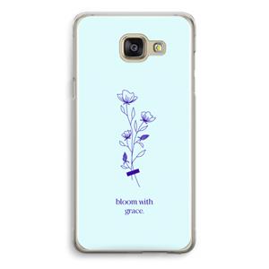 CaseCompany Bloom with grace: Samsung Galaxy A5 (2016) Transparant Hoesje