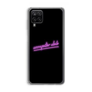 CaseCompany Vice Black: Samsung Galaxy A12 Transparant Hoesje