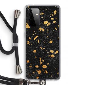 CaseCompany Terrazzo N°7: Samsung Galaxy A72 5G Transparant Hoesje met koord