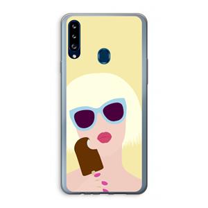 CaseCompany Ice cream: Samsung Galaxy A20s Transparant Hoesje