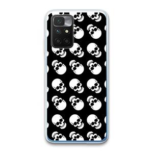 CaseCompany Musketon Skulls: Xiaomi Redmi 10 Transparant Hoesje
