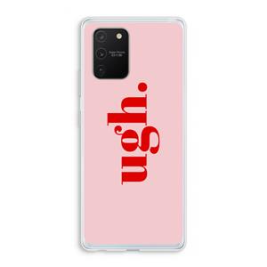 CaseCompany Ugh: Samsung Galaxy S10 Lite Transparant Hoesje