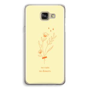 CaseCompany No rain no flowers: Samsung Galaxy A5 (2016) Transparant Hoesje