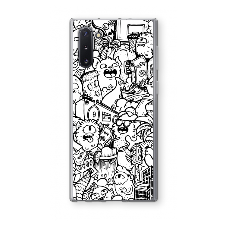 CaseCompany Vexx City #2: Samsung Galaxy Note 10 Transparant Hoesje