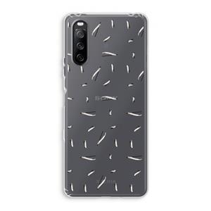 CaseCompany Hipster stripes: Sony Xperia 10 III Transparant Hoesje