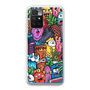 CaseCompany Vexx Mixtape: Xiaomi Redmi 10 Transparant Hoesje