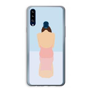 CaseCompany Mirror: Samsung Galaxy A20s Transparant Hoesje