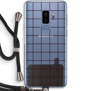 CaseCompany Rooster: Samsung Galaxy S9 Plus Transparant Hoesje met koord