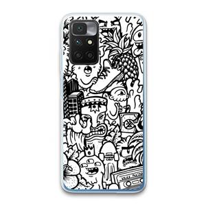 CaseCompany Vexx Mixtape #2: Xiaomi Redmi 10 Transparant Hoesje