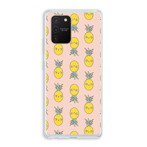 CaseCompany Ananas: Samsung Galaxy S10 Lite Transparant Hoesje