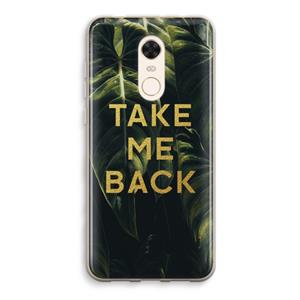CaseCompany Take me back: Xiaomi Redmi 5 Transparant Hoesje