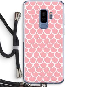CaseCompany Dakpannetjes: Samsung Galaxy S9 Plus Transparant Hoesje met koord