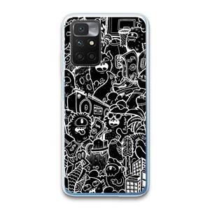 CaseCompany Vexx Black City : Xiaomi Redmi 10 Transparant Hoesje