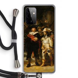 CaseCompany De Nachtwacht: Samsung Galaxy A72 5G Transparant Hoesje met koord
