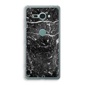 CaseCompany Zwart marmer: Sony Xperia XZ2 Compact Transparant Hoesje