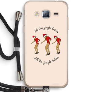 CaseCompany Jingle Ladies: Samsung Galaxy J3 (2016) Transparant Hoesje met koord