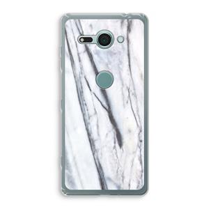 CaseCompany Gestreepte marmer: Sony Xperia XZ2 Compact Transparant Hoesje