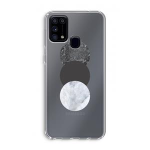 CaseCompany Marmeren cirkels: Samsung Galaxy M31 Transparant Hoesje