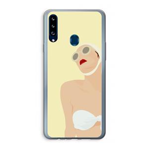 CaseCompany Summer: Samsung Galaxy A20s Transparant Hoesje
