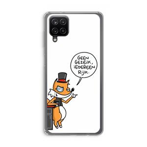 CaseCompany Geen Gezeik: Samsung Galaxy A12 Transparant Hoesje