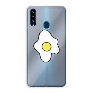 CaseCompany Spiegelei: Samsung Galaxy A20s Transparant Hoesje