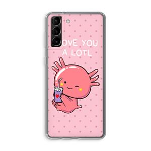 CaseCompany Love You A Lotl: Samsung Galaxy S21 Plus Transparant Hoesje