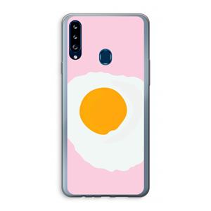CaseCompany Sunny side up: Samsung Galaxy A20s Transparant Hoesje