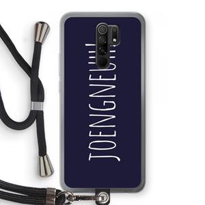 CaseCompany Joengneuh!: Xiaomi Redmi 9 Transparant Hoesje met koord
