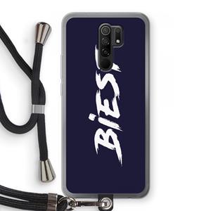CaseCompany Biest: Xiaomi Redmi 9 Transparant Hoesje met koord