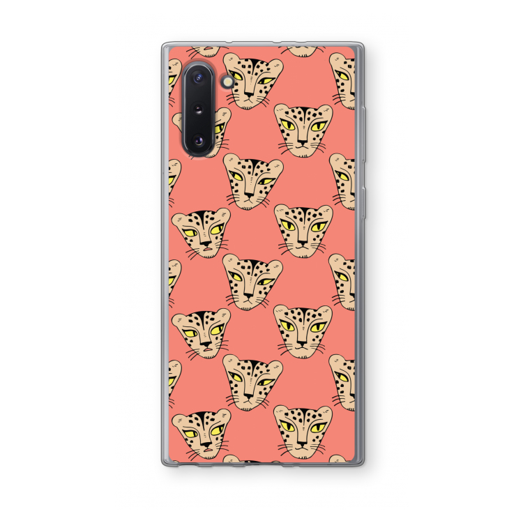 CaseCompany Tijger: Samsung Galaxy Note 10 Transparant Hoesje