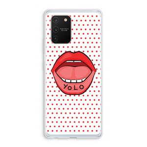 CaseCompany Yolo Denise: Samsung Galaxy S10 Lite Transparant Hoesje
