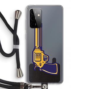 CaseCompany Pew Pew Pew: Samsung Galaxy A72 5G Transparant Hoesje met koord