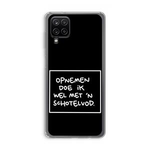 CaseCompany Schotelvod: Samsung Galaxy A12 Transparant Hoesje