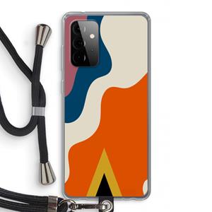 CaseCompany Noor A: Samsung Galaxy A72 5G Transparant Hoesje met koord