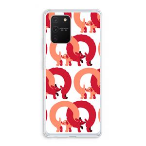 CaseCompany Dogs: Samsung Galaxy S10 Lite Transparant Hoesje