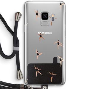 CaseCompany Dancing #1: Samsung Galaxy S9 Transparant Hoesje met koord
