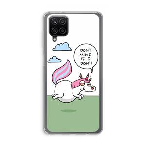 CaseCompany Unicorn: Samsung Galaxy A12 Transparant Hoesje