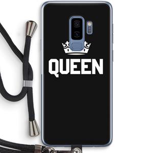 CaseCompany Queen zwart: Samsung Galaxy S9 Plus Transparant Hoesje met koord