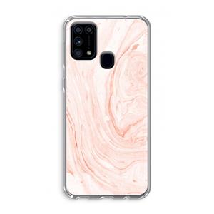 CaseCompany Peach bath: Samsung Galaxy M31 Transparant Hoesje