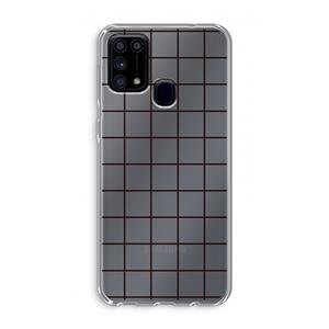 CaseCompany Rooster: Samsung Galaxy M31 Transparant Hoesje