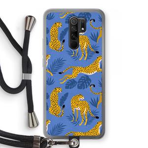 CaseCompany Luipaard: Xiaomi Redmi 9 Transparant Hoesje met koord
