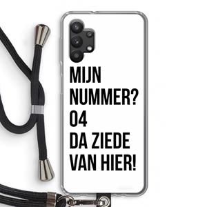 CaseCompany Da ziede van hier: Samsung Galaxy A32 5G Transparant Hoesje met koord